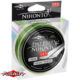Плетеный шнур Mikado NIHONTO FINE BRAID 0,20 green (150 м) - 16.60 кг.