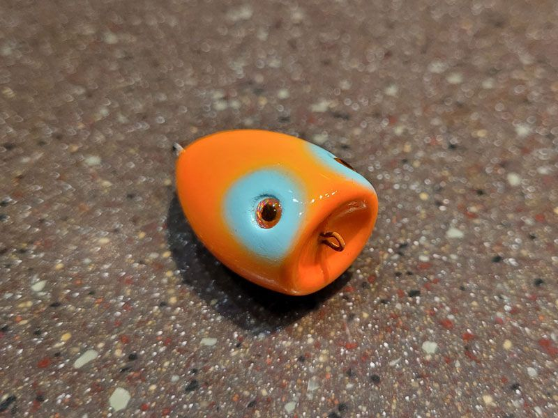 Поплапоппер (хохлопоппер) малый, цвет Orange mask
